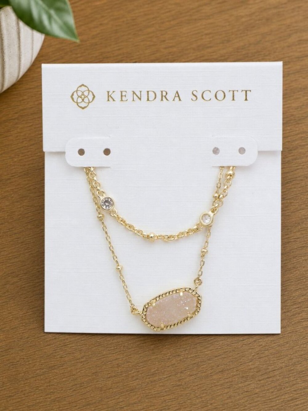 Kendra Scott Elisa Necklace Iridescent Drusy